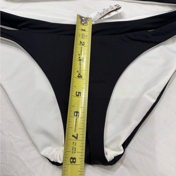 BECCA Black and White Bikini Top and bottom - Picture 8 of 8